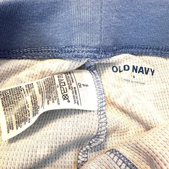 NEW Old Navy Polar Bear Holiday Print Blue Waffle Knit Pajama Set Size Small - Picture 11 of 12